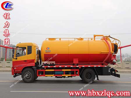 城市污水不用慌，大肚便便超能裝——程力東風(fēng)天錦吸污車